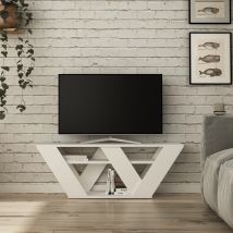 Toilinux - Mueble De Tv 3 Estantes L110 Cm - Pipralla