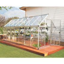 Palram - Canopia Harmony Trasparente Serra Da Giardino In Policarbonato 426x185x208 Cm Argento