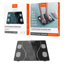 Mtk - Bascula De Baño Digital Bluetooth 4.0 / Tr9159 / Pantalla Lcd / Peso Y Grasa Corporal / Max 180kg / / / 0951592