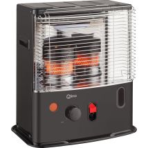 Qlima Tragbarer Flüssigbrennstoffofen R 4224 S TC 2 – 2,4 kW – Für Räume bis 85 m³ – Kompakt und batteriebetrieben