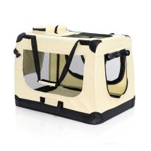 Trasportino Pieghevole Beige Per Animali Domestici Taglia Xl (82x56x58cm), Maniglia Copertina - Fudajo