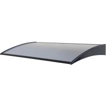 Aluminium Vordach 140 cm x 75 cm – Wetterfestes Vordach für Eingangsbereich – Modernes Design – Aluminium-Verbundabdeckung