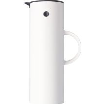 Isolierkanne EM 77 – 1 Liter – Edelstahl – Weiß – Stelton