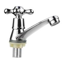 Fuhuida Trading - Bathroom Faucet Cold Water Sink Faucet Modern Single Handle Basin Faucet, Cross Handle Design For Home Bathroom Sink Basin Kitchen,