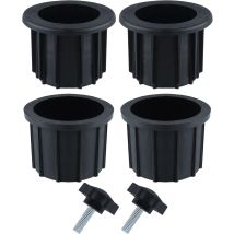 Accesorios Para Sombrillas De Balcón, 4 Anillos Para Agujeros De Sombrilla Y 2 Tornillos Hechos A Mano, Accesorio Para Soporte De Sombrilla Para Mesa 