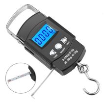 Lepmerk - Taschenwaage Mit Hintergrundbeleuchtetem Lcd-display, Tragbare Elektronische Waage, Digitaler Angelhaken, Angelwaage Mit Maßband, Lineal, 