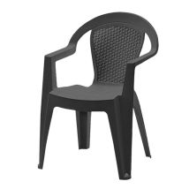Bistrostuhl Sofia – anthrazitfarben – stapelbar – wetterbeständig – Armlehnen – 54,5 cm x 80 cm