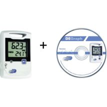 Dostmann Electronic - 5005-1002 Log20 Set Data Logger Multifunzione Misura: Temperatura, Umidità Dell'aria -30 Fino A 60