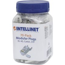 Intellinet - 50er-pack Cat6a Rj45-modularstecker Pro Line 790505 Crimpkontakt Polzahl Sensoren 8p8c