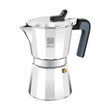 Bra De Luxe 2 Coffee Maker - Moka Pots (aluminium, Black, Stainless Steel)