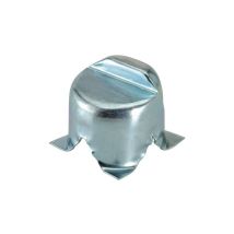 Arresto para cancelas de cemento zincado 103x103 mm – Art. 380 en acero galvanizado – Fijacandados