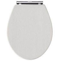 Park Lane - Hudson Reed Richmond Soft Close Toilet Seat Chrome Hinges - Timeless Sand