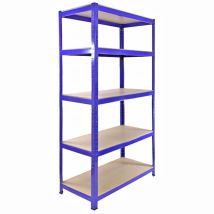 Scaffale T-rax In Acciaio Senza Bulloni Blu 90cm X 45cm X 180cm