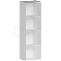 Home Discount - Oxford Würfel-bücherregal Mit 4 Ebene, Aufbewahrungseinheit Mit Regalböden, Weiß