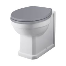 Bayswater Fitzroy Back To Wall Pan White - Excluding Seat