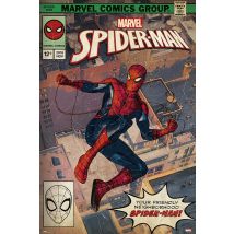 Marvel Spider-Man Comic-Cover Poster – 61 x 91,5 cm – 150 g/m² Glanzpapier – Wanddekoration für Fans