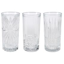 Gemusterte Gläsern, 380 Ml, 3er-set