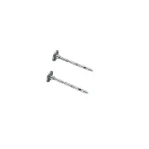 Aric – Fixazioni regolabili isolate per cavi tesi – Colore grigio – 2 pezzi