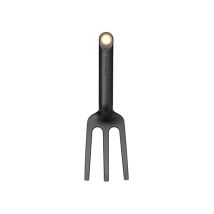 Fiskars – Garden Fork – 3 Curved Tines – Ergonomic Handle – UV-Resistant – 65% Recycled Plastic – 1072103