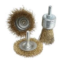 Eurotools Ensemble De Brosses Coupelles, Pour Perceuse Et Tournevis Sans Fil, Cuivré