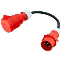 Unitec 47460 - Adattatore 16/32 A, Cavo 0,5 M, H07rn-f5g2,5 Mm