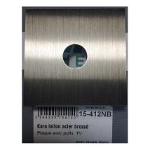 Modelec – 15412nb – Karo Brass Brushed Steel Front – Full TV, Satellite and FM Connection