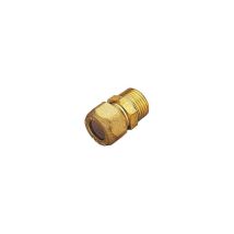 10 X Raccordo Ottone Diritto Bicono Maschio Gas 14x1/2