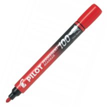 Pilot 100 Permanentmarker, Rund, Rot, Sca-100-r
