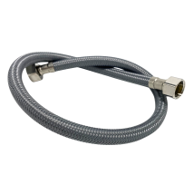 Balneo Flexible D’alimentation 1/2" X 3/8" 40 Cm Gris Tuyau Pex Avec Tresse