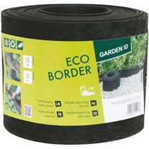 Bordura De Jardín De Caucho Reciclado - Garden Id Eco Border - 5 M H13 Cm - Indestructible - Flexible, Instalación Recta O Curva.