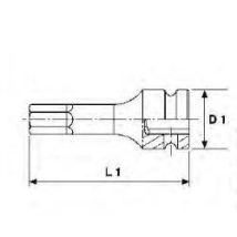 Sechskant-steckschlüssel, 1/2, 6mm Tengtools 921506-c 151420205