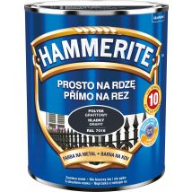 Vernice Per Metalli Hammerite Straight To Rust, Grafite Lucida, 0,7 L