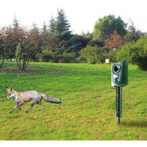 Repellente Per Gatti Da Giardino Ad Ultrasuoni 2x, Repellente Per Gatti Con Picchetto A Terra Previene Cani E Gatti, Uccelli, Per Giardini, Campi