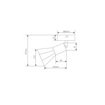 Schlichter Deckenstrahler Bhani Serie E27 Schwarz