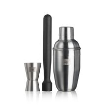 Set 3 pezzi cocktail in acciaio inox – Design elegante e moderno – Materiali di alta qualità – Facile da usare e mantenere