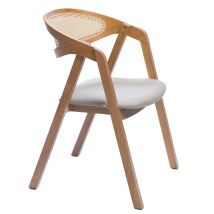 Chaise Anna Seattle Toffee – Bois hêtre massif – Marron – Mobilier d'intérieur – Quantité par pack, Type de chaise, Style, Hauteur, Largeur