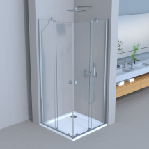 Lemmo Movable Walk In Duschabtrennung In Nano Glaswand 75×120cm Schiebetür 185h