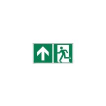 Soennecken - Hinweisschild 30 X 15 Cm (b X H) E001 Geradeaus Durch Die Tür Oder Aufwärts Hart-pvc