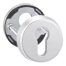 Chiusura a chiave di protezione porta 6533 + 6633 – Alluminio anodizzato – Diametro 55 mm – Classe di resistenza ES 0 – Spessore porta 65-68 mm