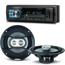 Pack Sono Voiture Autoradio Muse M-195 Bt 160 Watts + 2 Haut Parleurs 16,5m 120w