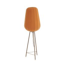 Light & Living - Lámpara De Pie - Bibury - Marrón - Madera Textil