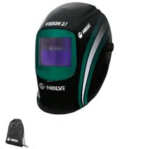Schweißmaske Helvi Vision 2.1 – True Color Filter – Sichtbereich 98 x 44 mm – UV/IR-Schutz bis DIN 16 – Automatischer Wechsel von Hell zu Dunkel