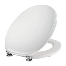 Niclam - Ersatz-toilettensitz Mit Messingscharnieren Für Vasen Gardena Pozzi Ginori N1 Weiß