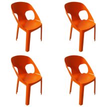 Garbar - Rita Set 4 Silla Infantil Interior, Exterior Naranja
