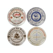 Dessous de plat – Set de 4 assiettes de fromage – Forme – VDC