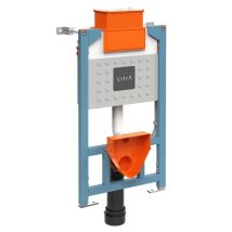 Vitra Vuni Wall Hung Toilet Frame With 3/6 Litre Concealed Cistern - 980mm H X 500mm W