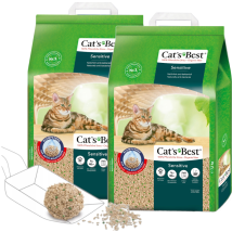 Lettiera Per Gatti In Legno Antibatterica Cat's Best Sensitive Per Lettiere Da 2x20 Litri