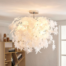 Lindby - Gebraucht] Deckenlampe Maple Mit Blättern 70 Cm Deckenleuchte Deko Deckenlicht E27 B-ware