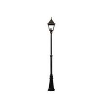 Lampione Su Palo Modello New York - 100w Ip44 Cm.210h. Colore Nero