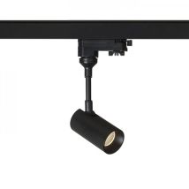 Faretto Proiettore Ilollipop Per Binario Trifase Nero 230v Led 8w 40° 3000k